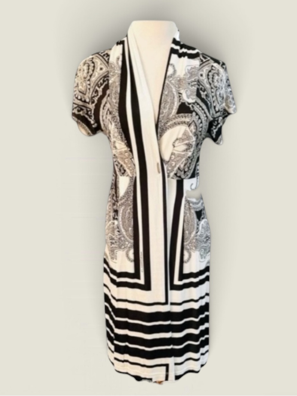 ROBERTO CAVALLI Geometric Signature Dress Size 8